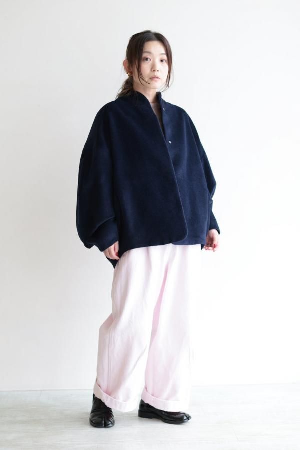 【Mame Kurogouchi 】Beaver Finished Alpaca Wool Blouson Mame Kurogouchi】Beaver Finished Alpaca Wool Blouson - gray