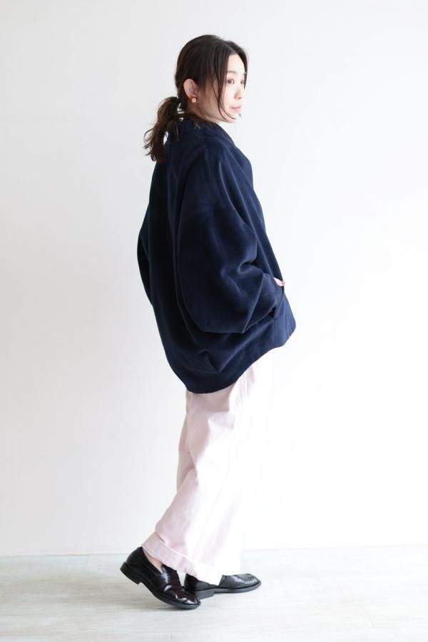 Mame Kurogouchi(マメ) Beaver Finished Alpaca Wool Blouson NAVY