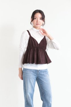 unfil(ե) extra mohair&silk camisole top 
