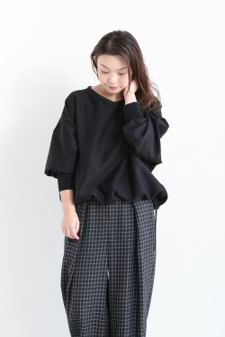 SIWALY fluid(꡼ե륤) V-neck Bonding Pullover  black