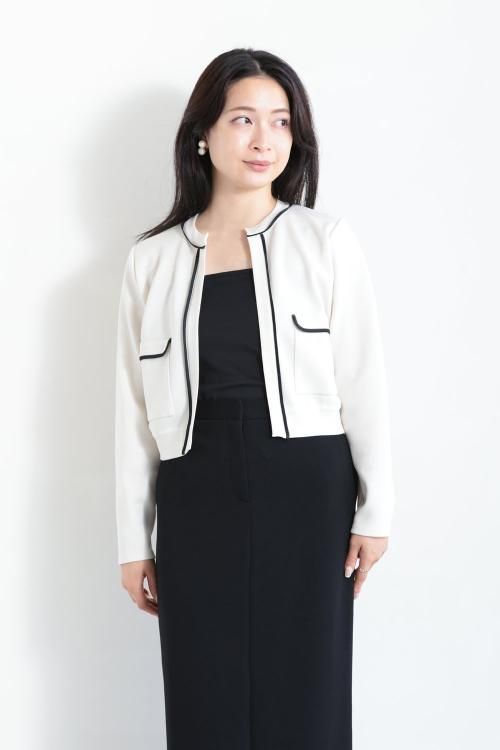 極美品 23SS✨Ballsey ミラノリブ クルーネックカーディガン 白 極美品 23SS✨Ballsey ミラノリブ クルーネックカーディガン 白