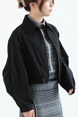 Mame Kurogouchi(ޥ) Organic Cotton Twill Short Jacket  BLACK