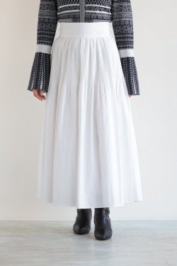 Mame Kurogouchi(ޥ) Floral Jacquard Cotton Pleated Skirt