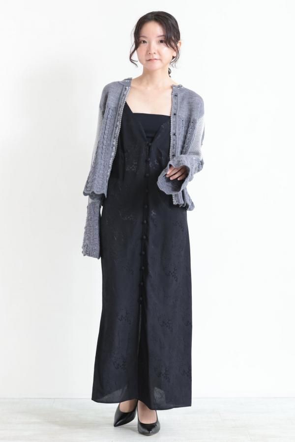 マメクロゴウチ mame kurogouchi 【Openwork Pattern Knitted Cardigan】 ニットカーディガン MM24F Openwork Pattern Knitted