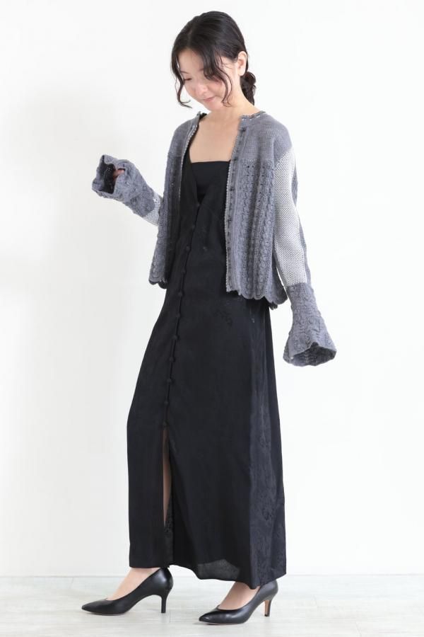 マメクロゴウチ mame kurogouchi 【Openwork Pattern Knitted Cardigan】 ニットカーディガン MM24F Openwork Pattern Knitted
