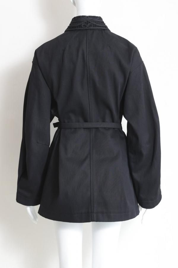 Mame Kurogouchi(マメ) Cord Embroidery Detail Denim Jacket