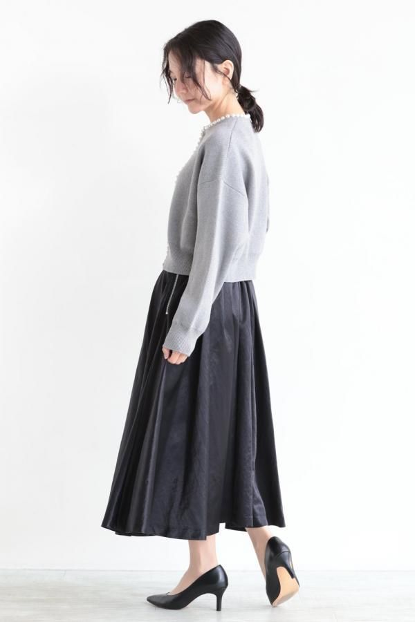 BORDERS at BALCONY(ボーダーズアットバルコニー) SATIN TUCK