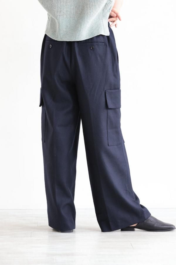 数量限定価格!! ウールカーゴパンツ グラジック) GLAZIK(ル LE NAVY YAMAROKU - パンツ