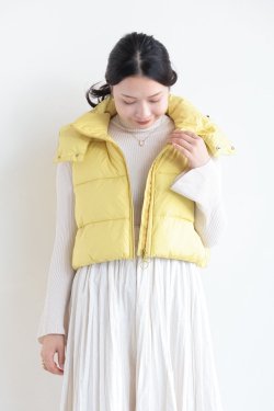 unfil(ե) WILD THINGS  unfil cropped hoodie vest  yellow