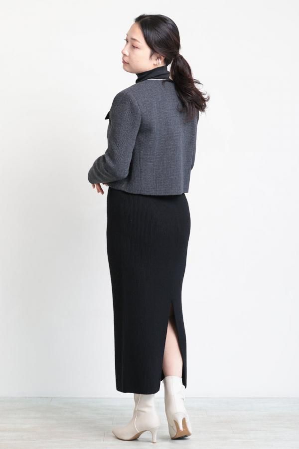 Theory - セオリー theory CharmantRollneckPO 019401705 Theory(セオリー) PRIME GGT BD RUFFLE SLEEVE TP BLACK