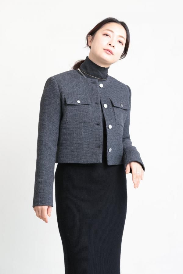 【送料無料】 Theory(セオリー) PLUSH CHARCOAL JKT CARDIGAN PKT TWEED ジャケット・アウター