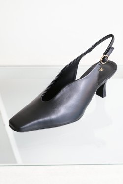 Mame Kurogouchi(ޥ) Curved Line Sling Back Heels 