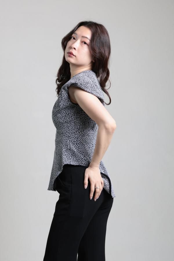 Mame Kurogouchi(マメ) Micro Floral Jacquard Top - YAMAROKU