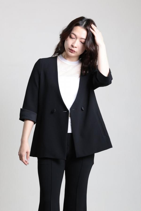 超爆安 Nature Kurogouchi(マメ) Mame Pattern Neck Crew Knitted Sheer 社交ダンス