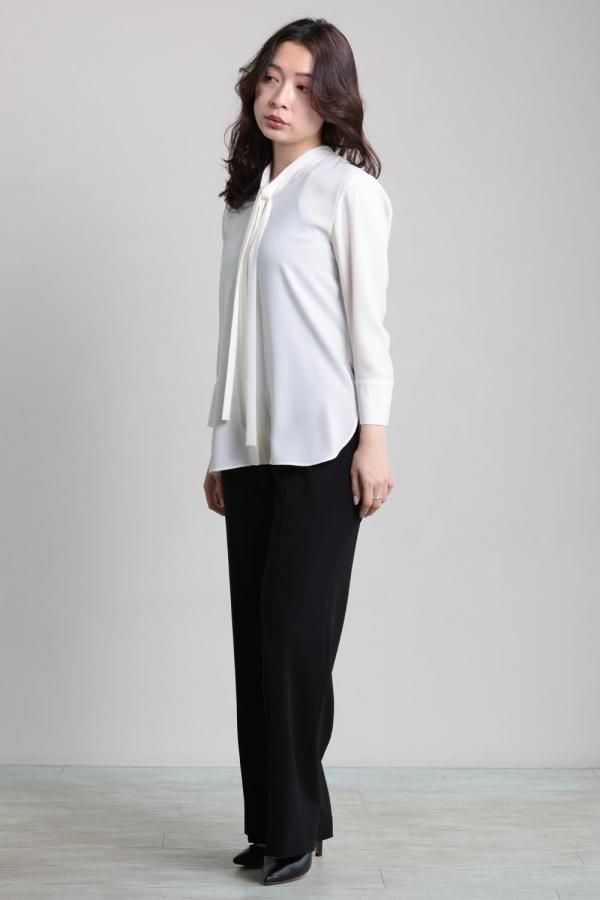 Theory(セオリー) PRIME GGT TIE BLOUSE - YAMAROKU（ヤマロク