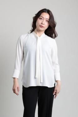 Theory(꡼) PRIME GGT TIE BLOUSE 