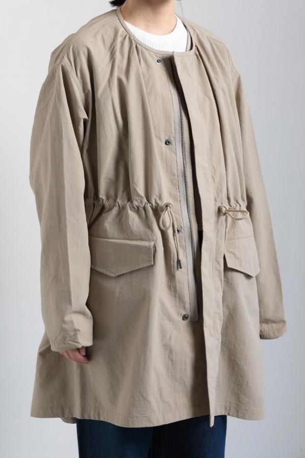 LE GLAZIK(ル グラジック) ナイロン カラーレスコート - YAMAROKU