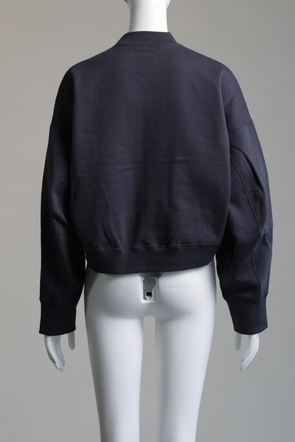 Mame Kurogouchi(マメ) Cording Embroidery Cropped Sweatshirt