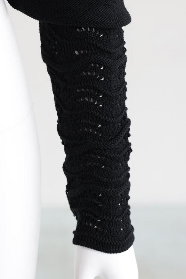 セール！Lace Knitted Top Mame Kurogouchi Mame Kurogouchi(マメ) Lace Knitted Top BLACK - YAMAROKU