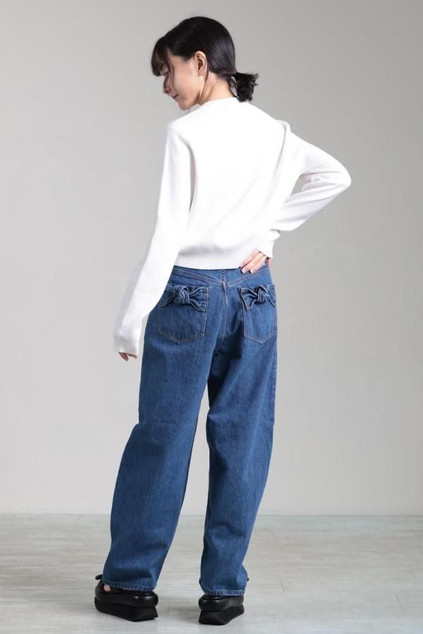 CABaN(キャバン) コットンカシミア クルーネックカーディガン ホワイト