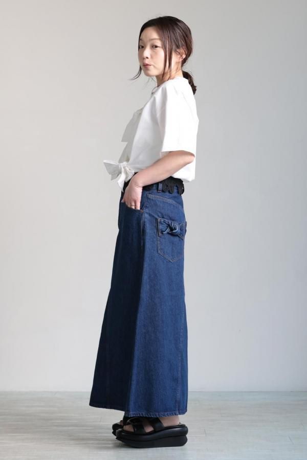 MUVEIL×Dickies コラボデニムスカート MUVEIL(ミュベール) MUVEIL×Dickies コラボデニムスカート navy