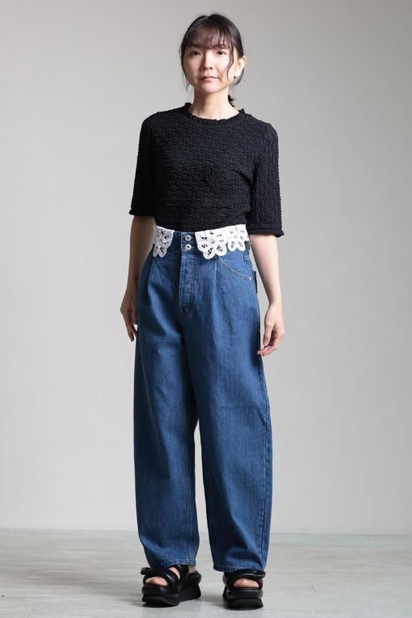 新品限定⭐MUVEIL ミュベール✫デニム ジーンズ ワイドパンツ 入手困難 新品限定⭐MUVEIL ミュベール✫デニム ジーンズ ワイドパンツ