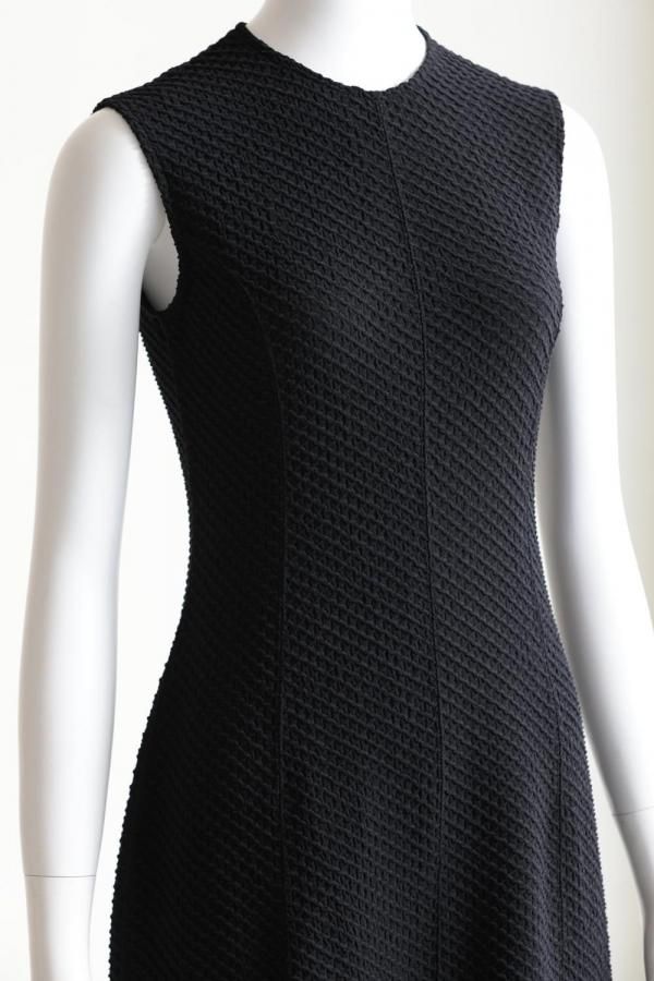 マメクロゴウチ Mesh Jacquard Sleeveless Dress マイベスト MameKurogouchi(マメクロゴウチ) vol.35】Shirring