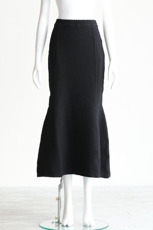 Mame Kurogouchi(マメ) Shirring Jersey Jacquard Flare Skirt