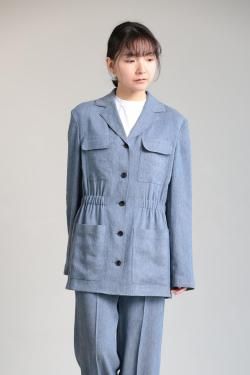 Theory(꡼) DENIM CRUNCH CINCH PATCH JKT