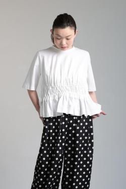 CEaRET FROM araara(å) Gather T-shirt  white