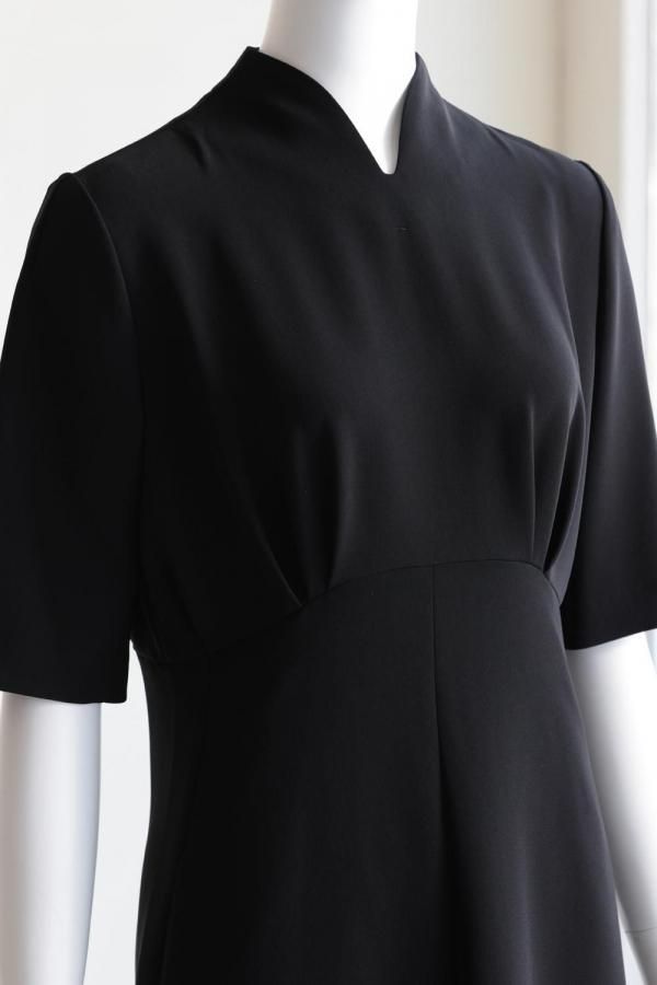 Mame Kurogouchi(マメ) Triacetate Polyester Georgette Short Sleeve