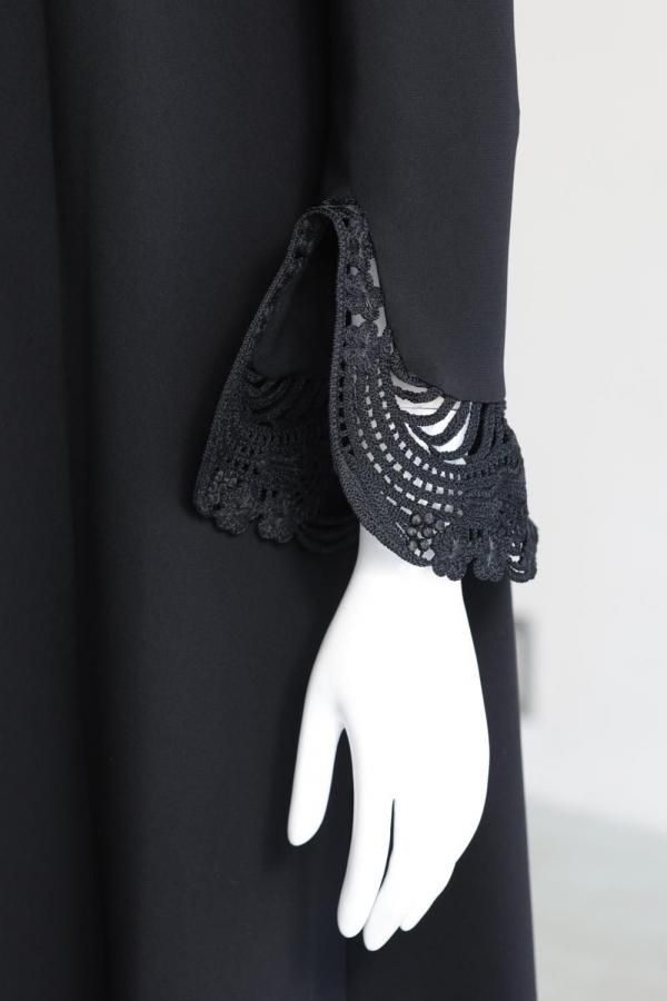 Mame Kurogouchi(マメ) Embroidered Cuffs A-Line Dress