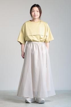 SIWALY fluid(꡼ե륤) Sheer Flare Long Skirt