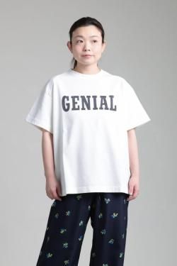 MOOLA KALAH(モーラカーラ) Logo Print T-shirt  white