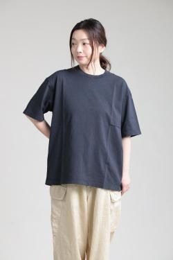 unfil(ե) dry touch cotton jersey relax fit tee  old black