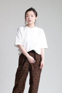 unfil(ե) dry touch cotton jersey relax fit tee  old white