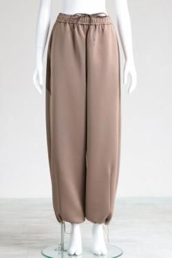 MOOLA KALAH(モーラカーラ) Jersey Curve Pants  mocha