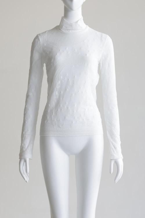 Ｓｕｖｉｎ　Ｃｏｔｔｏｎ　Ｊｅｒｓｅｙ　Ｔｏｐ　マメ　mame Mame Kurogouchi(マメ) Suvin Cotton Jersey Embroidery Top