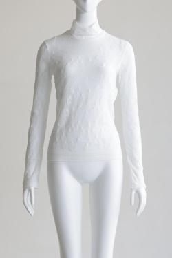 Mame Kurogouchi(ޥ) Knitted High Neck Top  WHITE