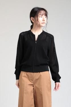 Theory(꡼) WOOSTER CREPE KNIT POINTELLE BMBR