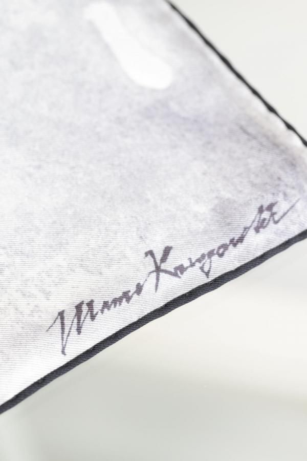 Mame Kurogouchi(マメ) Hand Printed Silk Scarf - YAMAROKU（ヤマロク