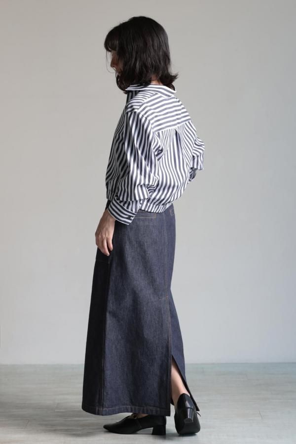 トップス Theory Awning Stripe Fixed Sleeve Shirt Theory(セオリー) Awning Stripe Fixed Sleeve Shirt - YAMAROKU