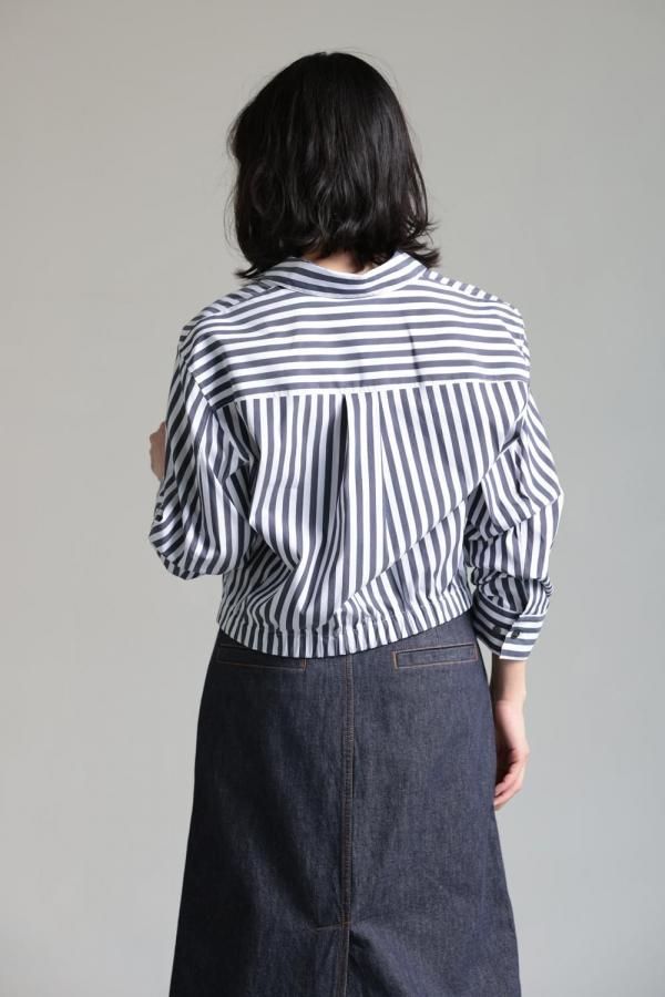 トップス Theory Awning Stripe Fixed Sleeve Shirt Theory(セオリー) Awning Stripe Fixed Sleeve Shirt - YAMAROKU