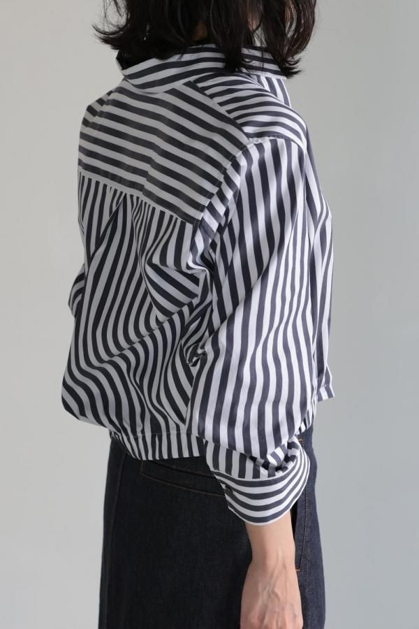 Theory(セオリー) Awning Stripe Fixed Sleeve Shirt - YAMAROKU