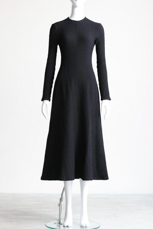 【新品タグ付き】　Shirring Jersey Jacquard Dress Mame Kurogouchi(マメ) Shirring Jersey Jacquard Dress