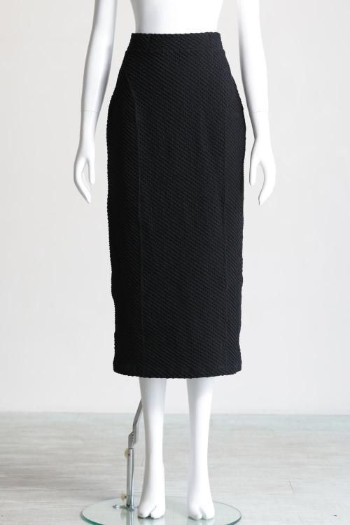 Mame Kurogouchi(マメ) Shirring Jersey Jacquard Pencil Skirt