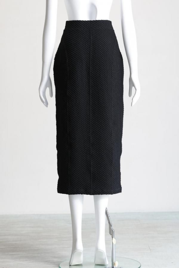 Mame Kurogouchi(マメ) Shirring Jersey Jacquard Pencil Skirt