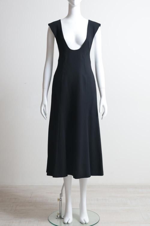 Mame Kurogouchi(マメ) Wool Venetian Flare Dress - YAMAROKU