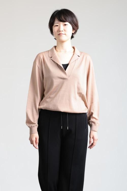 Ballsey(ボールジィ) シルケットウール オープンカラーPO