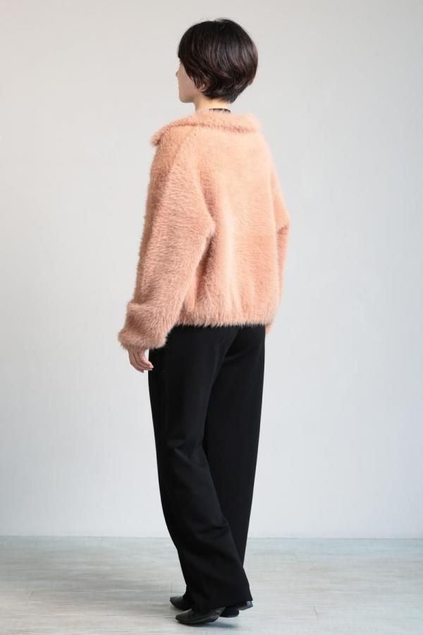 Ballsey(ボールジィ) フェザーヤーン ステンカラーカーディガン